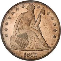 [L#4210] 1866 WM $1 PCGS MS63
