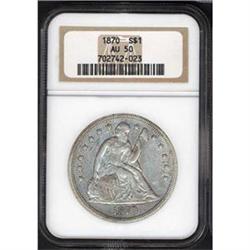 [L#4211] 1870 $1 NGC AU50