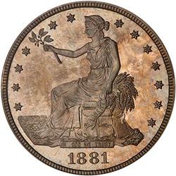 [L#4230] 1881 T$1 PCGS PF64Cameo