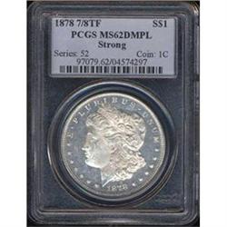 [L#4237] 1878 7/8TF $1 Strong PCGS MS62DMPL