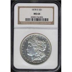 [L#4247] 1878-S $1 NGC MS64