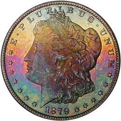 [L#4263] 1879-S Rev 1879 $1 PCGS MS64 multicolor obv