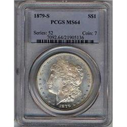 [L#4264] 1879-S Rev 1879 $1 PCGS MS64