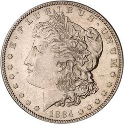 [L#4363] 1884-S $1 NGC AU58