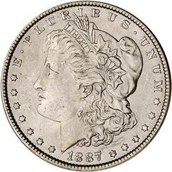 [L#4400] 1887 $1 NGC MS65