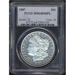 [L#4401] 1887 $1 PCGS MS64DMPL