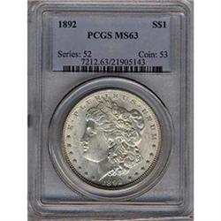 [L#4445] 1892 $1 PCGS MS63
