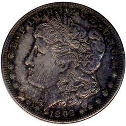 [L#4447] 1892-S S$1 AU58 RAW Original Color