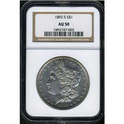 [L#4450] 1892-S $1 NGC AU50