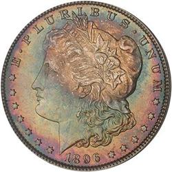 [L#4470] 1896 $1 PCGS MS65 colorful toning