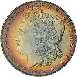 [L#4482] 1898-O $1 NGC MS64 colorful toning