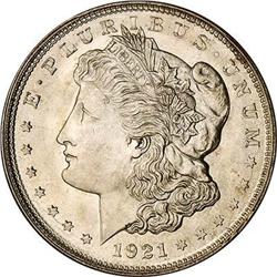 [L#4504] 1921 Morgan $1 Double Struck ANACS MS62