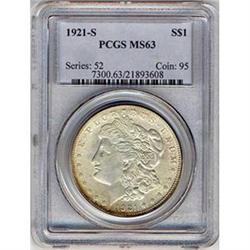 [L#4508] 1921-S $1 PCGS MS63