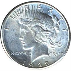 [L#4535] 4 Peace Dollars MS60-63
