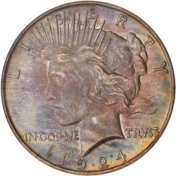 [L#4537] 1924 $1 NGC MS66 richly toned