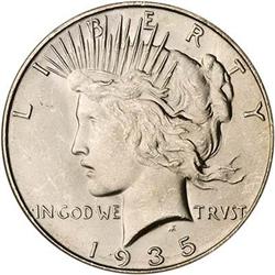 [L#4542] 1935-S $1 NGC MS65