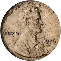 [L#4554] 1976-D 1c On 10C planchet ANACS MS60