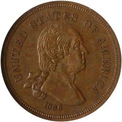 [L#5002] 1866 Pattern 5c J462 NGC PF64BN