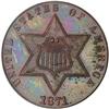 Image 1 : [L#5008] 1871 Pattern 3cS J1047 PCGS PF63RB