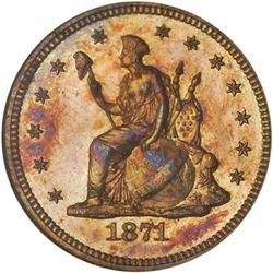 [L#5009] 1871 Pattern 25c J1100 NGC PF64BN