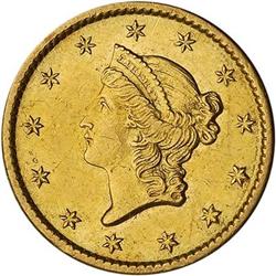 [L#5021] 1850-O G$1 1850-C NGC AU58