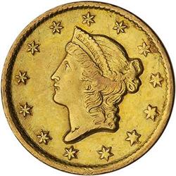 [L#5025] 1851-C G$1 NGC AU58