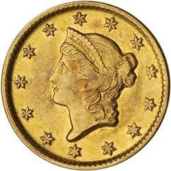 [L#5039] 1853-D G$1 NGC AU58