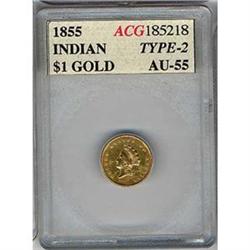 [L#5055] 1855 T2 G$1 AU50 (SEGS AU55)