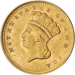 [L#5062] 1856 Up 5 G$1 NGC MS63