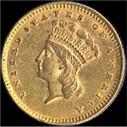 [L#5064] 1856 G$1 Slant 5 AU50