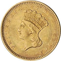 [L#5072] 1857-S G$1 NGC AU58