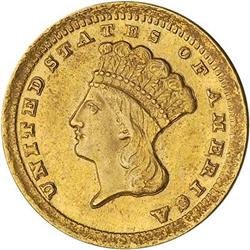 [L#5076] 1859-C G$1 NGC MS62