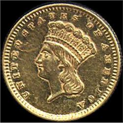 [L#5080] 1860 G$1 EF40 polished