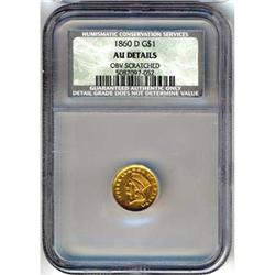 [L#5082] 1860-D G$1 NCS About Uncirculated details