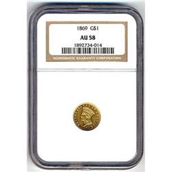 [L#5097] 1869 G$1 NGC AU58