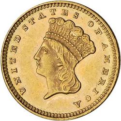 [L#5102] 1873 Open 3 G$1 NGC MS61