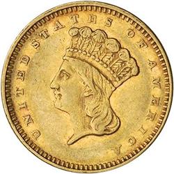 [L#5103] 1873 Closed 3 G$1 NGC AU58