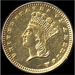 [L#5121] 1888 G$1 AU50 polished, damaged