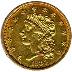 [L#5131] 1834 No Motto $2.50 NGC AU55