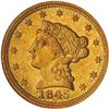 Image 1 : [L#5135] 1845-D $2.50 NGC MS61