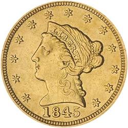 [L#5136] 1845-D $2.50 PCGS AU55