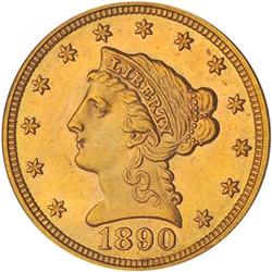 [L#5142] 1890 $2.50 PCGS MS64