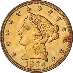 [L#5145] 1904 $2.5 Liberty PCGS MS68