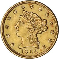 [L#5147] 1905 $2.50 NGC MS63