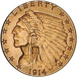 [L#5162] 1914-D $2.50 MS61 (Numistrust MS63)