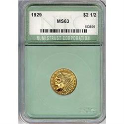 [L#5171] 1929 $2.50 MS62 (Numistrust MS63)