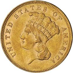 [L#5179] 1862 $3 AU55 scruffy