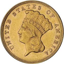 [L#5181] 1874 $3 AU58