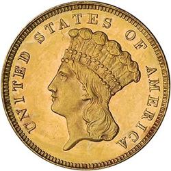 [L#5186] 1879 $3 MS60 hairlines