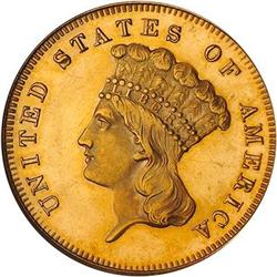 [L#5188] 1875 $3 Gold NGC PF64 Cameo